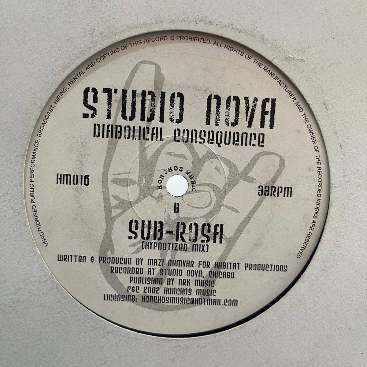 Studio Nova – Diabolical Consequence (VINYL / USED)