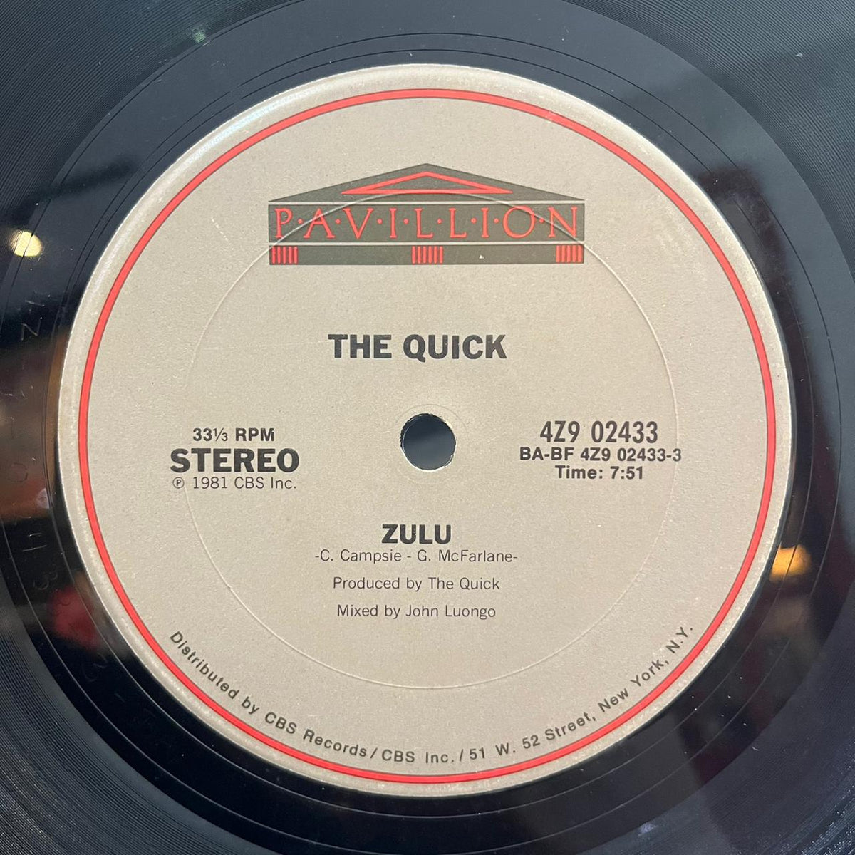 The Quick – Zulu (VINYL / USED)