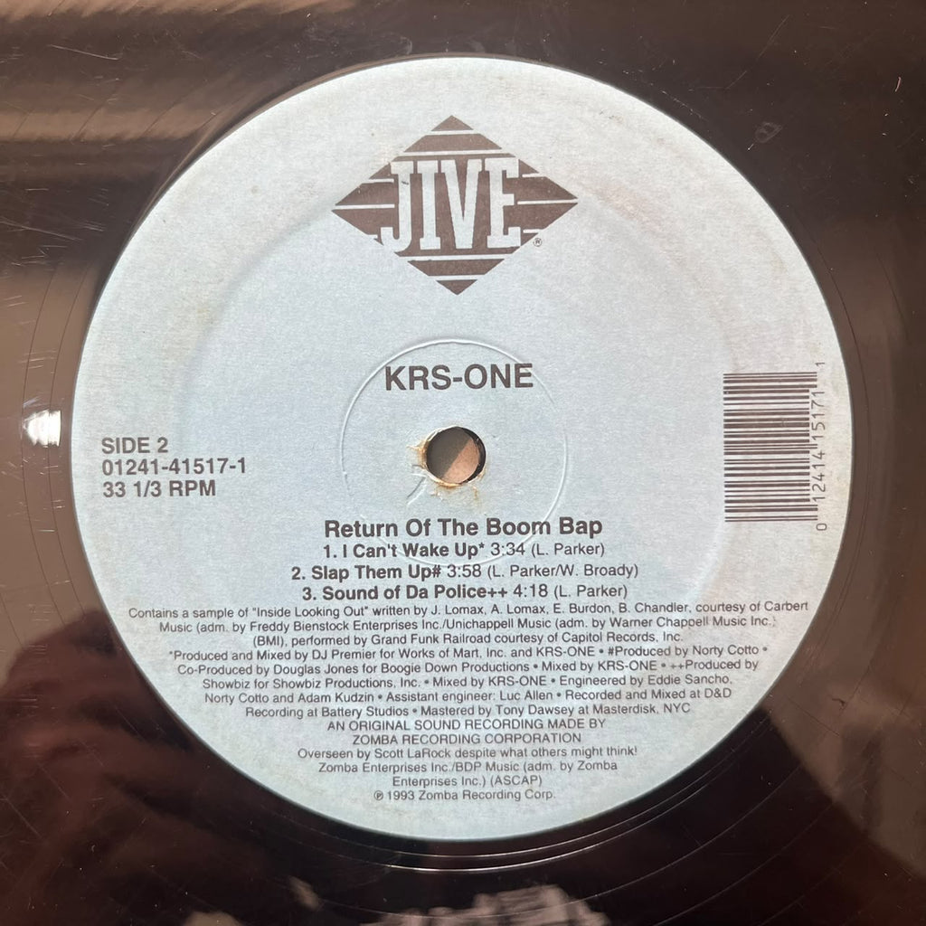 KRS-One – Return Of The Boom Bap (VINYL/USED)
