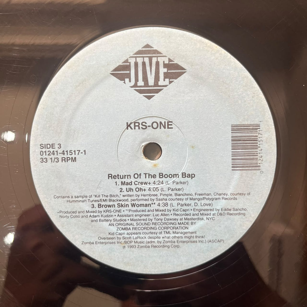 KRS-One – Return Of The Boom Bap (VINYL/USED)