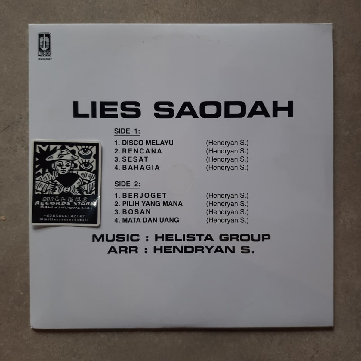 Lies Saodah – Disco Melayu (VINYL / USED)